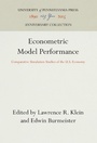 Cover: Econometric Model Performance - University of Pennsylvania Press