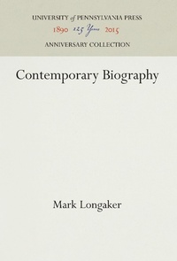 Enlarge image Cover: Contemporary Biography - University of Pennsylvania Press