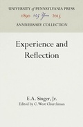 Cover: Experience and Reflection - University of Pennsylvania Press