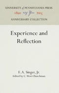 Cover: Experience and Reflection - University of Pennsylvania Press