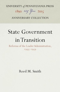 Abbildung von: State Government in Transition - University of Pennsylvania Press