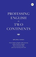 Cover: Professing English on Two Continents - Zorba Books