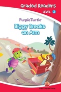 Cover: Biggy Breaks an Arm (Purple Turtle, English Graded Readers, Level 2) - Aadarsh Private Limited