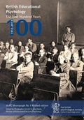 Cover: British Educational Psychology: The First Hundred Years 2017 - British Psychological Society