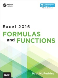 Abbildung von: Excel 2016 Formulas and Functions - Addison Wesley