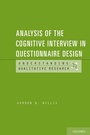 Cover: Analysis of the Cognitive Interview in Questionnaire Design - OUP eBook