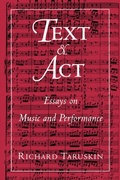 Cover: Text and Act - OUP eBook