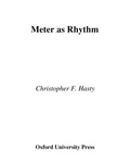 Cover: Meter As Rhythm - OUP eBook