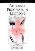 Cover: Appraisal Processes in Emotion - OUP USA