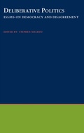 Cover: Deliberative Politics - OUP eBook