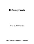 Cover: Defining Creole - OUP eBook