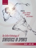 Cover: The Oxford Anthology of Statistics in Sports - Oxford University Press