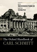Cover: The Oxford Handbook of Carl Schmitt - OUP eBook