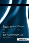 Cover: Cognitive Modeling in Perception and Memory - Psychology Press Ltd