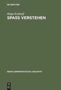 Cover: Spa&szlig; Verstehen - De Gruyter