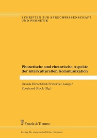 Abbildung von: Phonetische und rhetorische Aspekte der interkulturellen Kommunikation - Frank & Timme