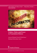 Cover: Politics, Policy and Power in Translation History - Frank & Timme
