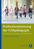 Cover: Professionalisierung der Fr&uuml;hp&auml;dagogik - Verlag Barbara Budrich
