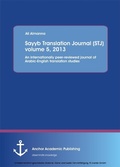 Cover: Sayyb Translation Journal (STJ) volume 5, 2013 - Anchor Academic Publishing
