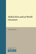 Cover: Aleksis Kivi and/as World Literature - Brill