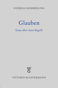 Cover: Glauben - Vittorio Klostermann Verlag