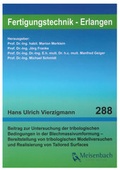 Cover: Beitrag zur Untersuchung der tribologischen Bedingungen in der Blechmassivumformung - Bereitstellung von tribologischen Modellversuchen und Realisierung von Tailored Surfaces - Meisenbach
