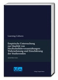 Cover: Empirische Untersuchung zur Qualit&auml;t von Hochschullehrveranstaltungen: Wahrnehmung und Einsch&auml;tzung der Studierenden - Traugott Bautz