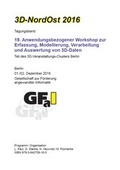 Cover: 3D-NordOst 2016 - Gesellschaft z. F&ouml;rderung angewandter Informatik