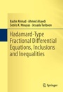 Cover: Hadamard-Type Fractional Differential Equations, Inclusions and Inequalities - Springer