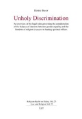 Cover: Unholy Discrimination - Lit Verlag