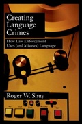 Cover: Creating Language Crimes - OUP eBook