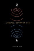 Cover: The Language of Defamation Cases - OUP eBook
