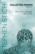 Cover: Collected Papers, Volume 1: Mind and Language, 1972-2010 - Oxford University Press