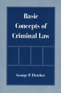 Cover: Basic Concepts of Criminal Law - OUP USA
