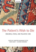 Cover: The Patient's Wish to Die - OUP eBook