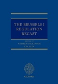 Cover: Brussels I Regulation Recast - OUP Oxford