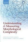 Cover: Understanding and Measuring Morphological Complexity - OUP eBook