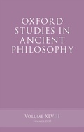 Cover: Oxford Studies in Ancient Philosophy, Volume 48 - OUP eBook