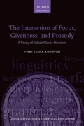 Cover: The Interaction of Focus, Givenness, and Prosody - OUP eBook