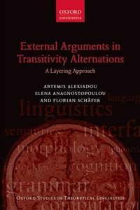 Enlarge image Cover: External Arguments in Transitivity Alternations - OUP eBook