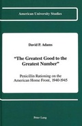 Cover: &laquo;The Greatest Good to the Greatest Number&raquo; - Peter Lang Verlag