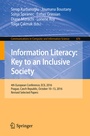 Cover: Information Literacy: Key to an Inclusive Society - Springer