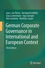 Cover: German Corporate Governance in International and European Context - Springer