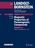 Cover: Magnetic Properties of Paramagnetic Compounds - Springer