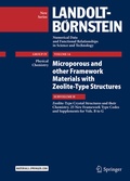Cover: Microporous and other Framework Materials with Zeolite-Type Structures - Springer