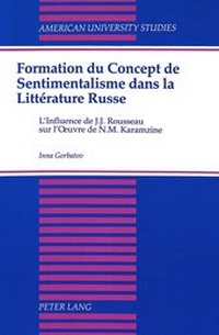 Abbildung von: Formation du concept de sentimentalisme dans la littérature russe - Peter Lang Verlag