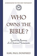 Cover: Who Owns the Bible? - Crossroad Publishing Co ,U.S.