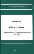 Cover: Willard L. Sperry - Peter Lang Verlag