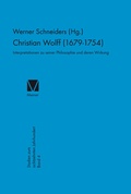Cover: Christian Wolff 1679-1754 - Meiner