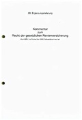 Cover: Kommentar zum Recht der gesetzlichen Rentenversicherung. Sozialgesetzbuch - SGB 86. Erg. - Beltz Verlagsgruppe GmbH & Co. KG